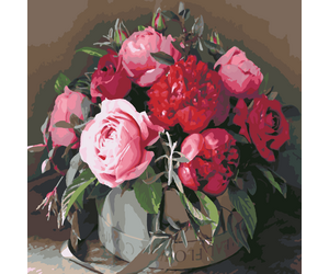 Paint by numbers "bouquet of beautiful roses" 40x50cm - ООО «Мега-Групп» - Toys & Hobbies  buy wholesale from manufacturer and supplier on UDM.MARKET