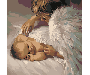 Paint by numbers "guardian angel" 40x50cm - ООО «Мега-Групп» - Toys & Hobbies  buy wholesale from manufacturer and supplier on UDM.MARKET