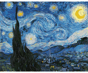 Картина по номерам "Звездная ночь Ван Гог" 40х50см - ООО «Мега-Групп» - Игрушки и хобби купить оптом от производителя на UDM.MARKET