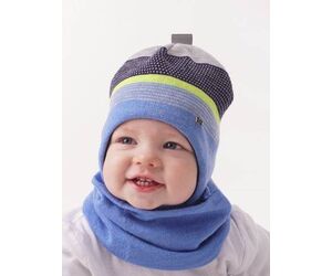 Шапка детская х/б подклад+ снуд. Комплект. Размер.44-46. Цв. голубой - К10 - Головные уборы купить оптом от производителя на UDM.MARKET