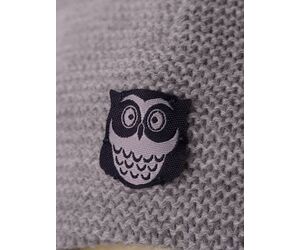 Шапка детская "Шлем Совенок на х/б подкладе. Размер 46-48. Цвет серый+ т.синий - К10 - Головные уборы купить оптом от производителя на UDM.MARKET