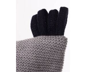 Шапка детская "Шлем Совенок на х/б подкладе. Размер 46-48. Цвет серый+ т.синий - К10 - Головные уборы купить оптом от производителя на UDM.MARKET