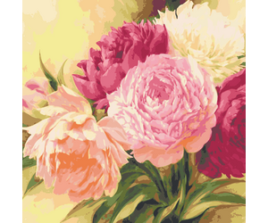 Painting by numbers "Peonies" 40x50 cm - ООО «Мега-Групп» - Toys & Hobbies  buy wholesale from manufacturer and supplier on UDM.MARKET