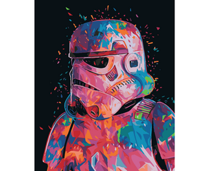 Painting by numbers HOBRUK "Rainbow stormtrooper" 40*50cm - ООО «ВИПХОББИ» - Toys & Hobbies  buy wholesale from manufacturer and supplier on UDM.MARKET