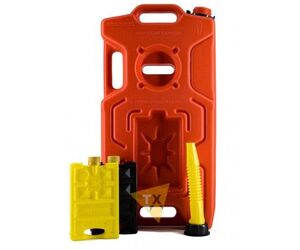 Комбинированная плоская канистра "Экстрим" 10 литров "3 в 1" красная - ООО  «ПП «АВЕС» - Аксессуары для охотничьего оружия купить оптом от производителя на UDM.MARKET