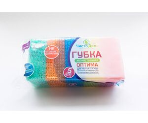 ОПТИМА, губка для мытья посуды, ТМ ЧИСТОДЕЛ - ООО НПФ ЭЛПА - Посуда купить оптом от производителя на UDM.MARKET