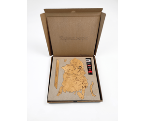 Деревянная Карта Мира 1600х950 настенная с гравировкой названий стран и городов - World maps made of wood/Деревянные карты мира - Дом, Мебель, Освещение и Строительство купить оптом от производителя на UDM.MARKET