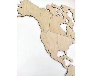 Подложка для Карты мира 1600x950 изготовлена из дерева с дистанционными держателями - World maps made of wood/Деревянные карты мира - Дом, Мебель, Освещение и Строительство купить оптом от производителя на UDM.MARKET