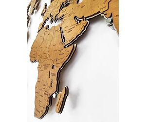 Подложка для Карты мира 1600x950 изготовлена из дерева с дистанционными держателями - World maps made of wood/Деревянные карты мира - Дом, Мебель, Освещение и Строительство купить оптом от производителя на UDM.MARKET