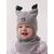 Children's cap "Helmet Owlet on cotton lining. Size 46-48. Color gray + t blue - К10 - Hats & Caps buy wholesale from manufacturer and supplier on UDM.MARKET